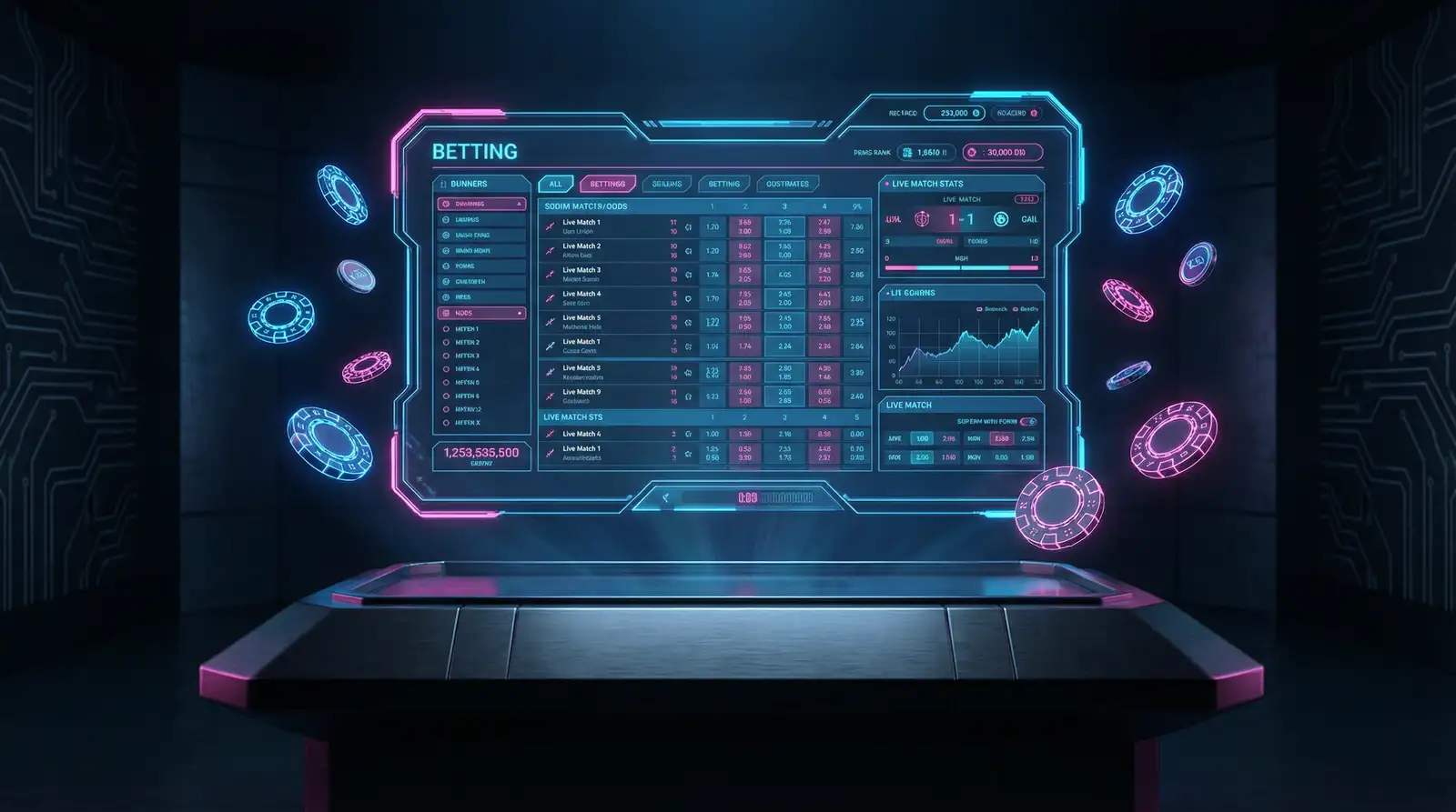 电竞下注专业赔率分析界面